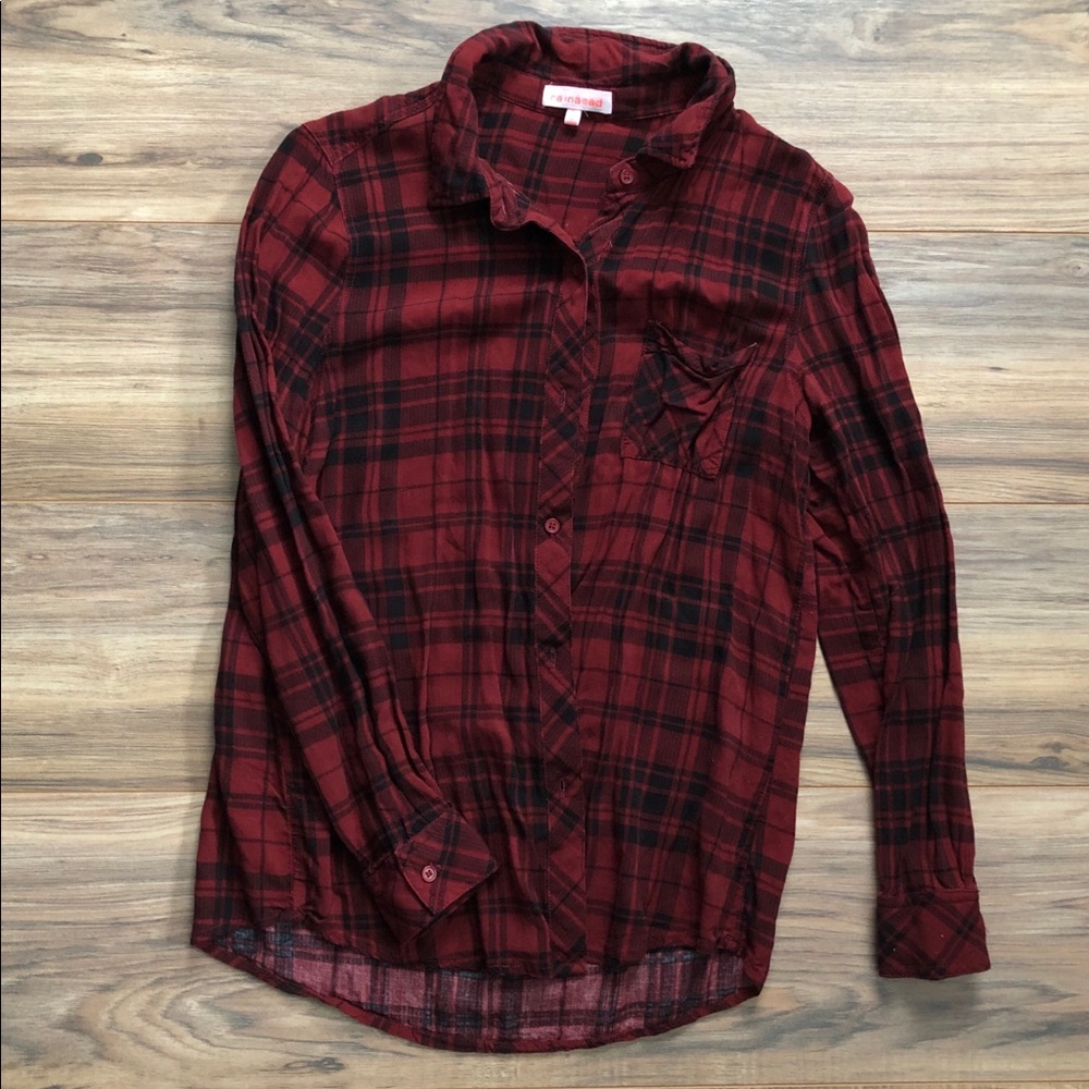 Re:named Plaid Button Down Shirt